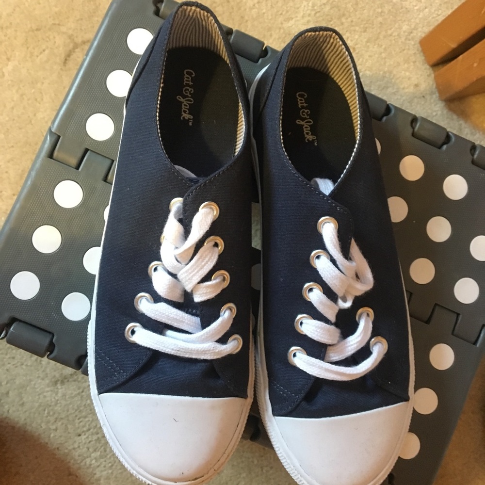 Cat and Jack Navy Blue Canvas Shoes